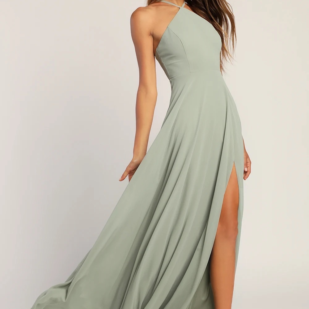 NWT Absolutely Breathtaking Sage Brush Maxi Dress